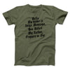 Hello My Name Is Inigo Montoya Funny Movie Men/Unisex T-Shirt Military Green | Funny Shirt from Famous In Real Life