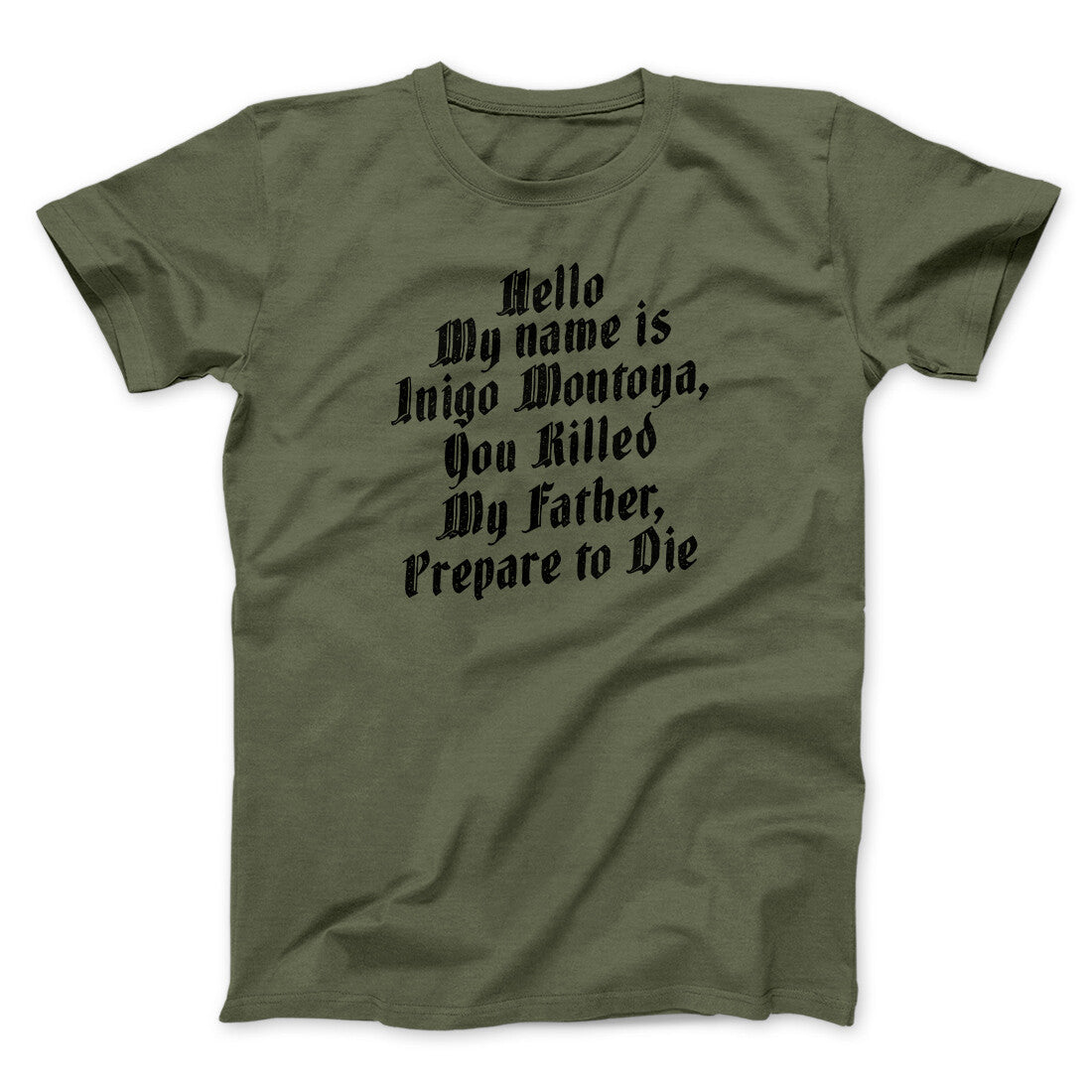 Hello My Name Is Inigo Montoya Funny Movie Men/Unisex T-Shirt | Funny Shirt from Famous In Real Life
