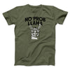 No Prob Llama Men/Unisex T-Shirt Military Green | Funny Shirt from Famous In Real Life