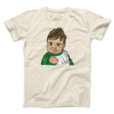 Success Kid Meme Funny Men/Unisex T-Shirt Natural | Funny Shirt from Famous In Real Life