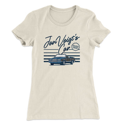 Jon Voight's Car Women's T-Shirt Natural | Funny Shirt from Famous In Real Life