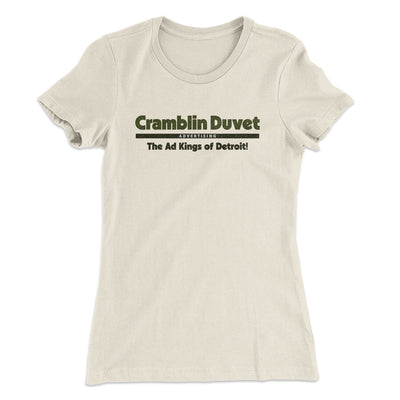 Cramblin Duvet Advertising Women's T-Shirt Natural | Funny Shirt from Famous In Real Life