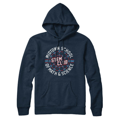 Midtown School Of Math And Science Stem Club Hoodie Navy Blue | Funny Shirt from Famous In Real Life