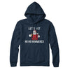 Lets Get Ho Ho Hammered Hoodie Navy Blue | Funny Shirt from Famous In Real Life