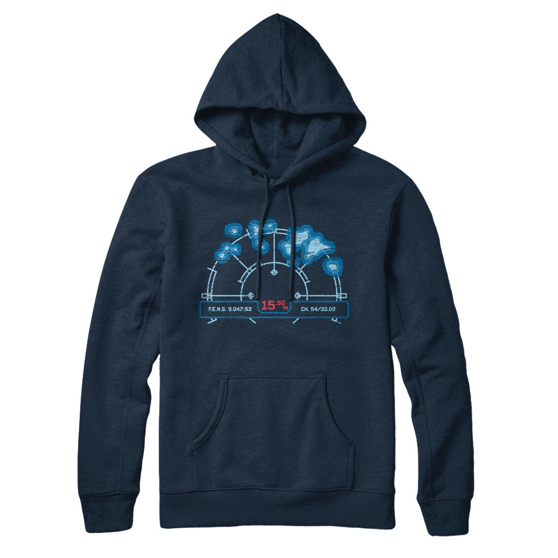 Motion Tracker Hoodie Navy Blue | Funny Shirt from Famous In Real Life