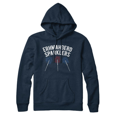 Erhmahgerd Sparklers Hoodie Navy Blue | Funny Shirt from Famous In Real Life