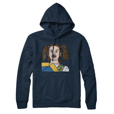 Ermahgerd Meme Hoodie Navy Blue | Funny Shirt from Famous In Real Life