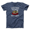 Christmas Calories Don’t Count Men/Unisex T-Shirt Navy Heather | Funny Shirt from Famous In Real Life