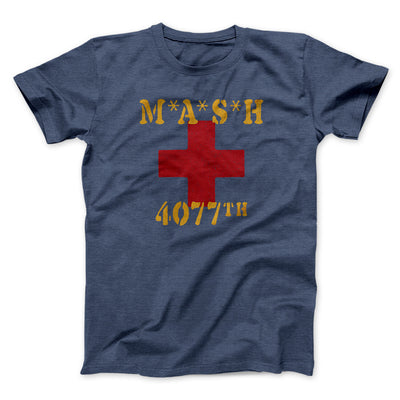 Mash 4077Th Men/Unisex T-Shirt Navy Heather | Funny Shirt from Famous In Real Life
