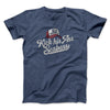 Kick His Ass Seabass Men/Unisex T-Shirt Navy Heather | Funny Shirt from Famous In Real Life