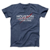 Houston I Have So Many Problems Funny Men/Unisex T-Shirt Navy Heather | Funny Shirt from Famous In Real Life