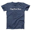 Hug Your Bros Men/Unisex T-Shirt Navy Heather | Funny Shirt from Famous In Real Life