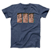 Blinking Guy Meme Funny Men/Unisex T-Shirt Navy Heather | Funny Shirt from Famous In Real Life
