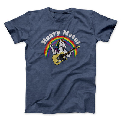 Heavy Metal Men/Unisex T-Shirt Navy Heather | Funny Shirt from Famous In Real Life