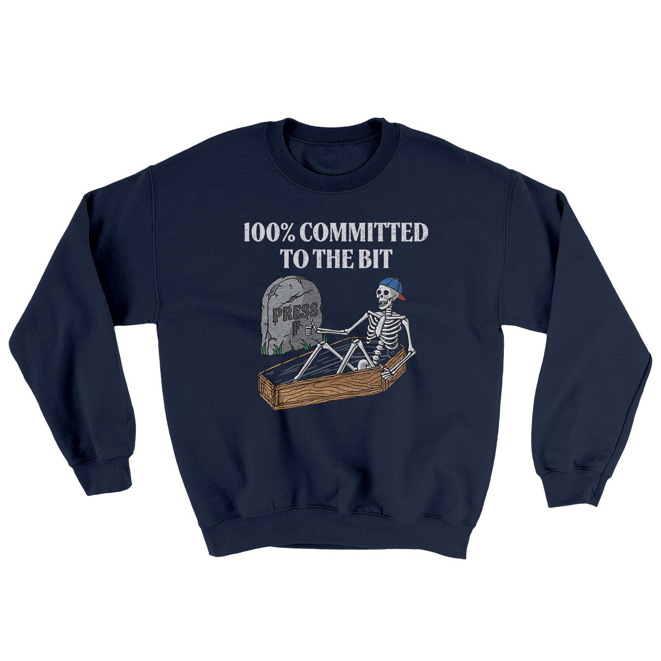 100 Percent Committed To The Bit Ugly Sweater | Funny Shirt from Famous In Real Life