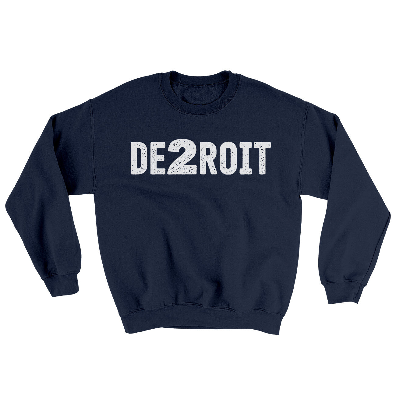 De2Roit Ugly Sweater Navy | Funny Shirt from Famous In Real Life