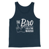 The Bro Aka Manzier Men/Unisex Tank Top Navy | Funny Shirt from Famous In Real Life