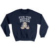 F*Ck The Metric System Ugly Sweater Navy | Funny Shirt from Famous In Real Life