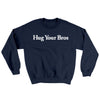 Hug Your Bros Ugly Sweater Navy | Funny Shirt from Famous In Real Life
