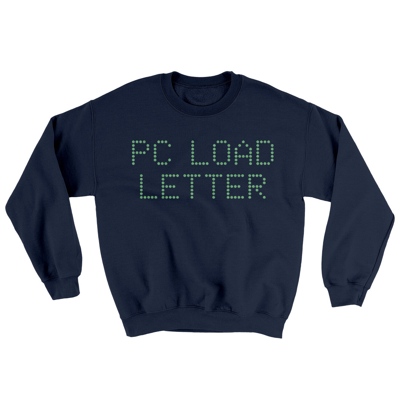 Pc Load Letter Ugly Sweater Navy | Funny Shirt from Famous In Real Life