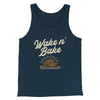 Wake 'N Bake Funny Thanksgiving Men/Unisex Tank Top Navy | Funny Shirt from Famous In Real Life