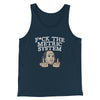 F*Ck The Metric System Men/Unisex Tank Top Navy | Funny Shirt from Famous In Real Life
