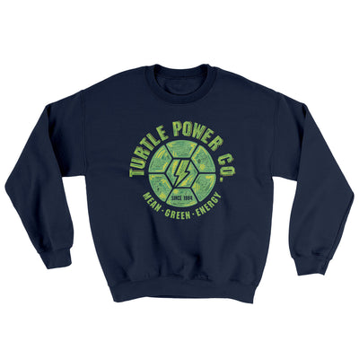 Turtle Power Co. Ugly Sweater Navy | Funny Shirt from Famous In Real Life