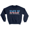 Dilf - Dude I Love Fireworks Ugly Sweater Navy | Funny Shirt from Famous In Real Life