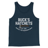 Buck’s Hatchets Funny Movie Men/Unisex Tank Top Navy | Funny Shirt from Famous In Real Life