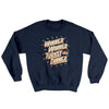 Winner Winner Turkey Dinner Ugly Sweater Navy | Funny Shirt from Famous In Real Life