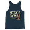 Mick's Gym Funny Movie Men/Unisex Tank Top Navy | Funny Shirt from Famous In Real Life