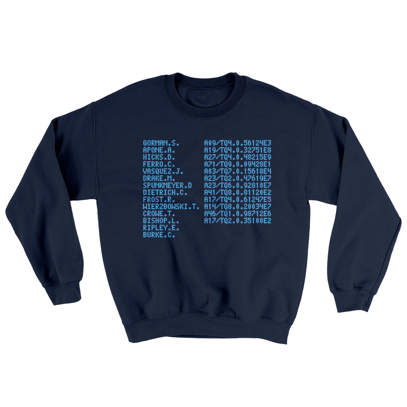 Uss Sulaco Crew List Ugly Sweater Navy | Funny Shirt from Famous In Real Life