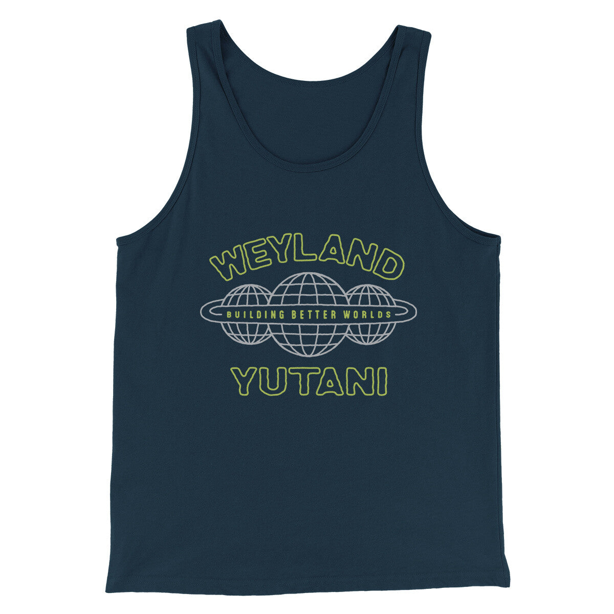 Weyland Yutani Men/Unisex Tank Top Navy | Funny Shirt from Famous In Real Life