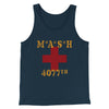 Mash 4077Th Men/Unisex Tank Top Navy | Funny Shirt from Famous In Real Life