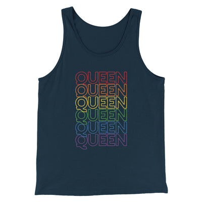 Queen Men/Unisex Tank Top Navy | Funny Shirt from Famous In Real Life