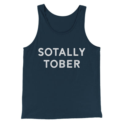 Sotally Tober Men/Unisex Tank Top Navy | Funny Shirt from Famous In Real Life