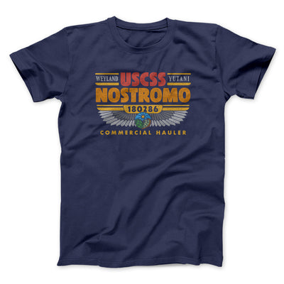Uscss Nostromo Men/Unisex T-Shirt Navy | Funny Shirt from Famous In Real Life