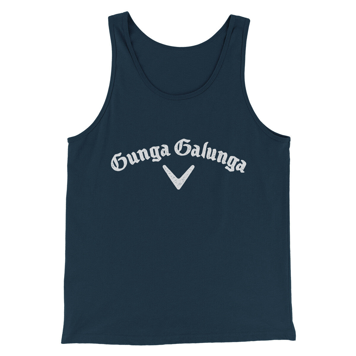 Gunga Galunga Men/Unisex Tank Top Navy | Funny Shirt from Famous In Real Life