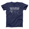 Countries Who Have Won A Super Bowl Men/Unisex T-Shirt Navy | Funny Shirt from Famous In Real Life