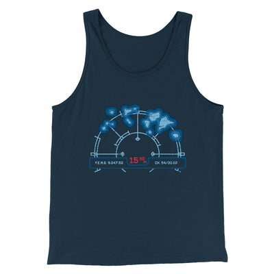 Motion Tracker Men/Unisex Tank Top Navy | Funny Shirt from Famous In Real Life