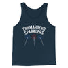 Erhmahgerd Sparklers Men/Unisex Tank Top Navy | Funny Shirt from Famous In Real Life