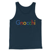 Gnocchi Men/Unisex Tank Top Navy | Funny Shirt from Famous In Real Life