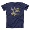 Actually This Is My First Rodeo Funny Men/Unisex T-Shirt Navy | Funny Shirt from Famous In Real Life