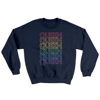 Queen Ugly Sweater Navy | Funny Shirt from Famous In Real Life