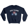 Here To Bang Ugly Sweater Navy | Funny Shirt from Famous In Real Life