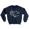 Rabbit Duck Graph Ugly Sweater Navy | Funny Shirt from Famous In Real Life