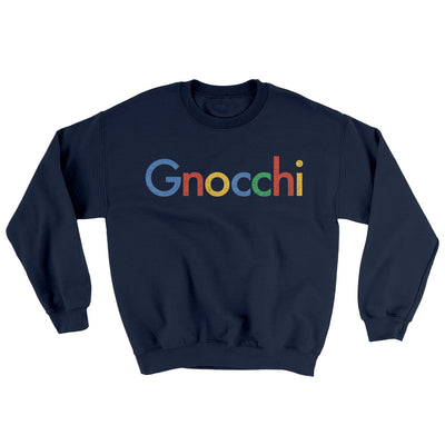 Gnocchi Ugly Sweater Navy | Funny Shirt from Famous In Real Life
