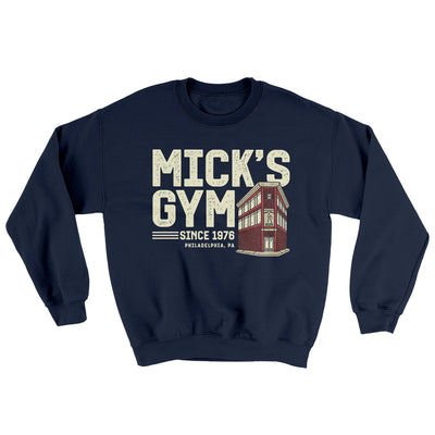 Mick's Gym Ugly Sweater Navy | Funny Shirt from Famous In Real Life