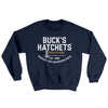 Buck’s Hatchets Ugly Sweater Navy | Funny Shirt from Famous In Real Life