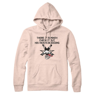 There It Is Mikey His Head Is Bleeding Hoodie Pale Pink | Funny Shirt from Famous In Real Life